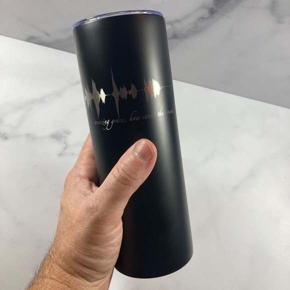 Amazing Grace, How Sweet The Sound Soundwave 20oz Tumbler - Picture 2 of 5